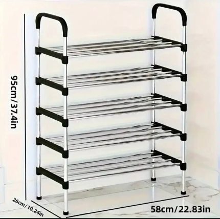 Five step shoe rack