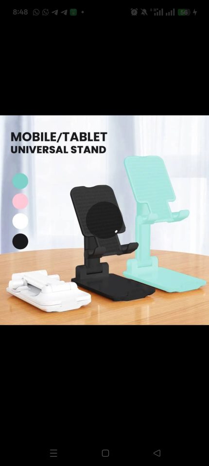 Folding plastic stand